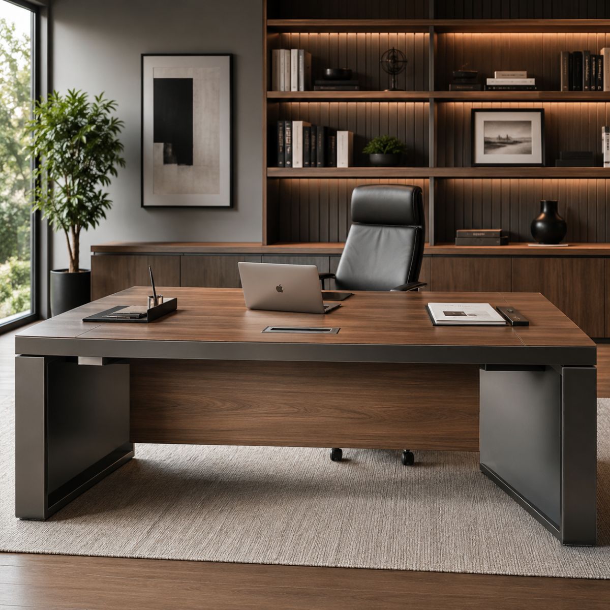 Mesa de dirección contemporánea para despacho en casa